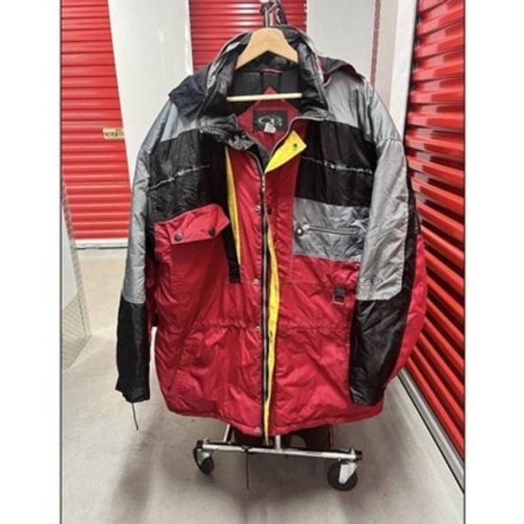 Ocean Pacific Other - Vintage 1990s Ocean Pacific Red Puffer Full Zip Ski Snowboarding Jacket Size XL